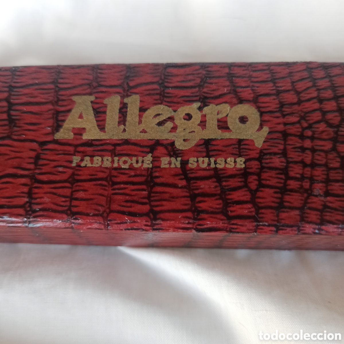 Antig&uuml;edades: afilador de navajas de afeitar vintage marca Allegro SUIZA (Modelo Flexible)
