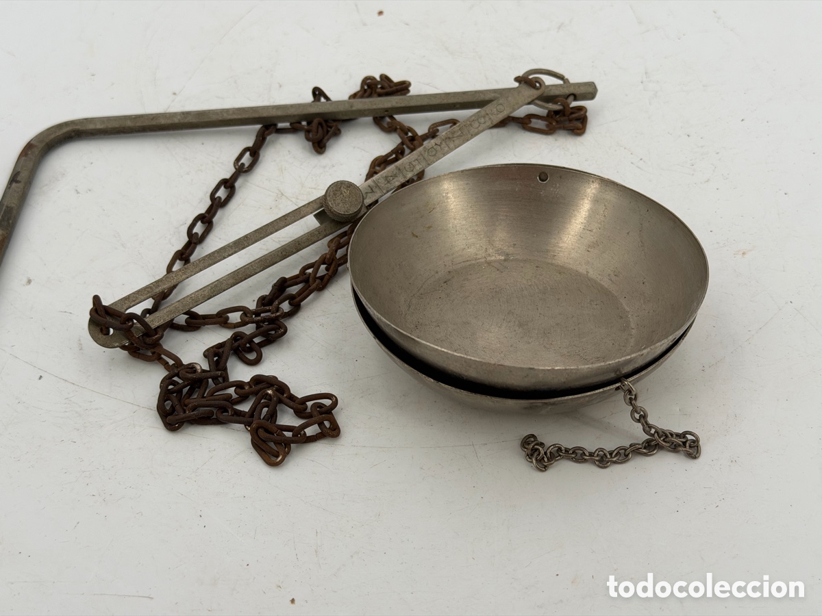 Antig&uuml;edades: Antigua Balanza de Mercader - Foto 4