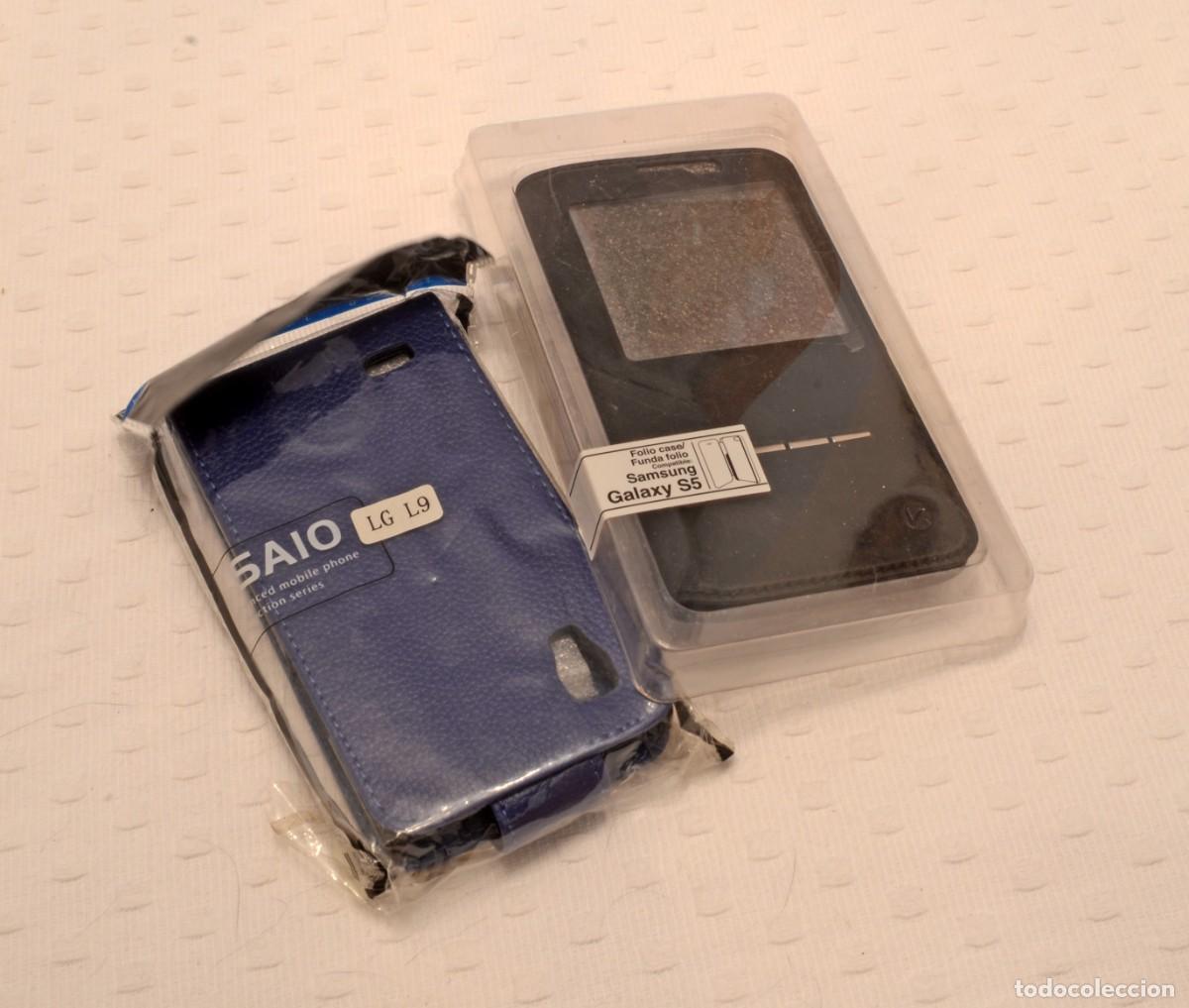 Tel&eacute;fonos: LOTE DE 2 FUNDAS PARA M&Oacute;VILES LG L9 y GALAXY S5, NUEVAS