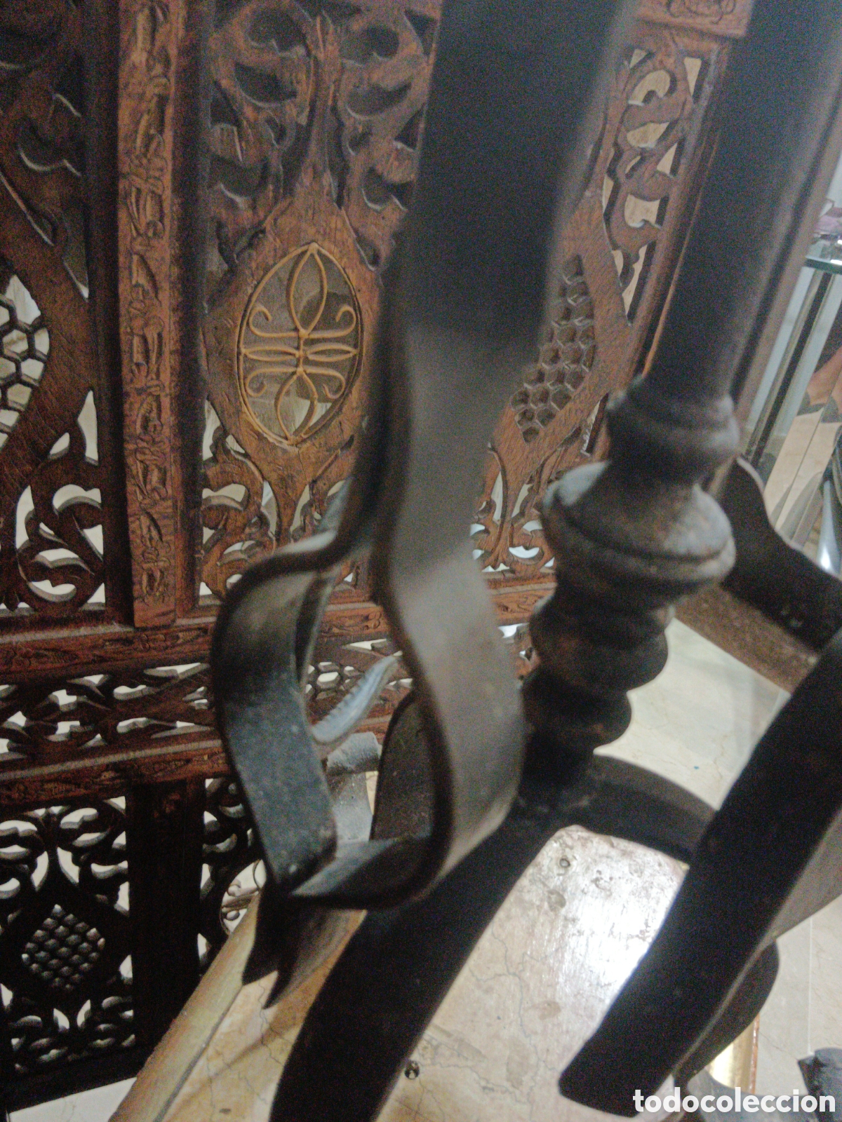 Antig&uuml;edades: Antiguo juego de chimenea - Foto 2
