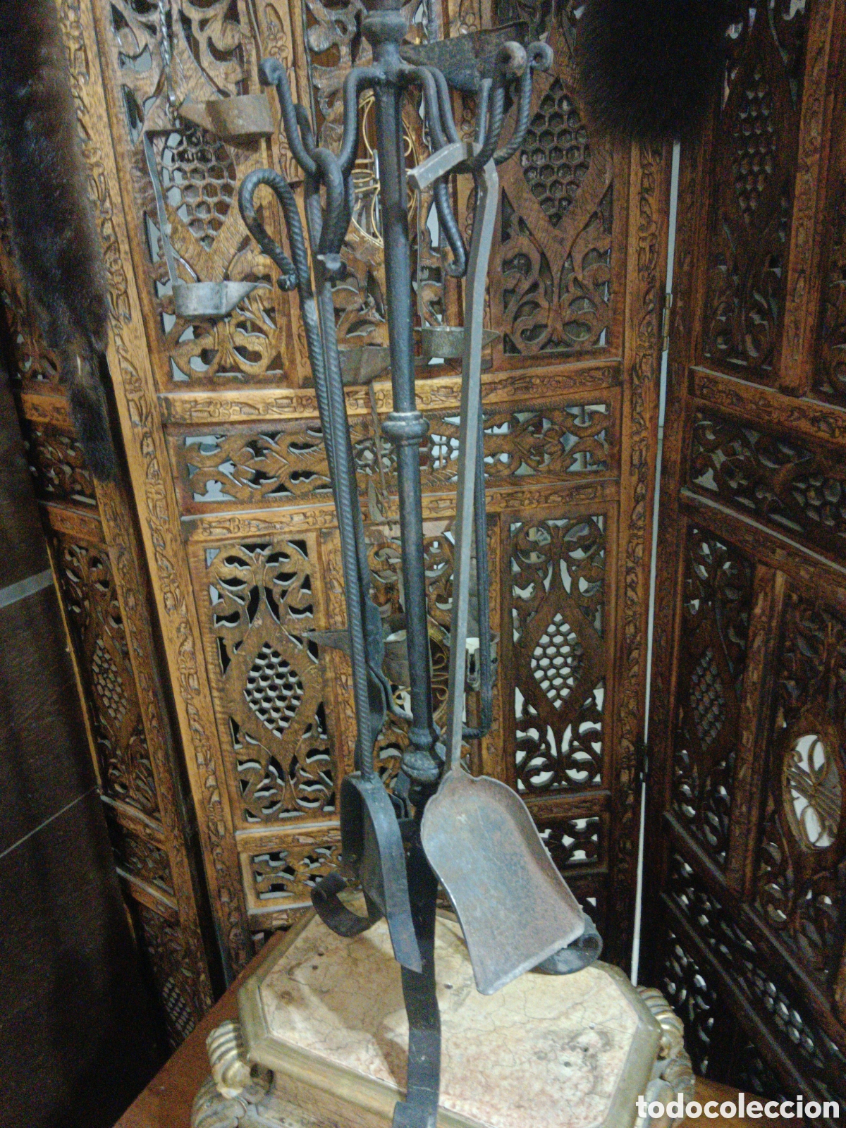 Antig&uuml;edades: Antiguo juego de chimenea