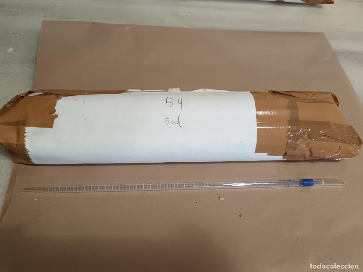 Antig&uuml;edades: LOTE DE UTENSILIOS DE LABORATORIO. PIPETAS - Foto 7