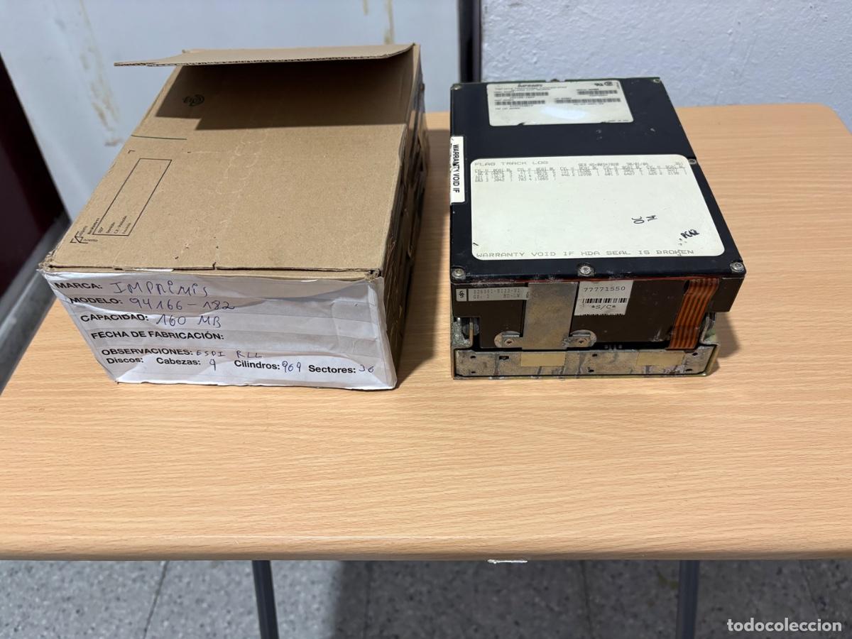 Antig&uuml;edades: Lote 6 discos duros a&ntilde;os 80 imprim&iacute;s, nec, maxtor, micropolis. Muy coleccionables