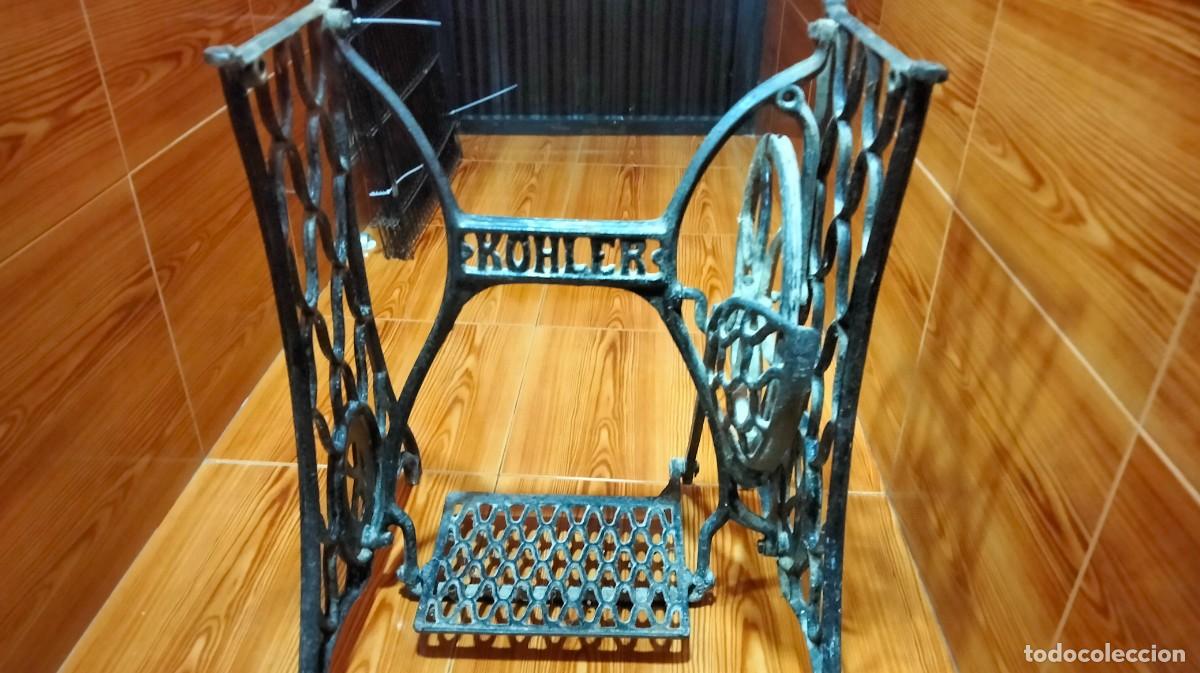 Antig&uuml;edades: PIE DE MAQUINA DE COSER ROHLER - Foto 5