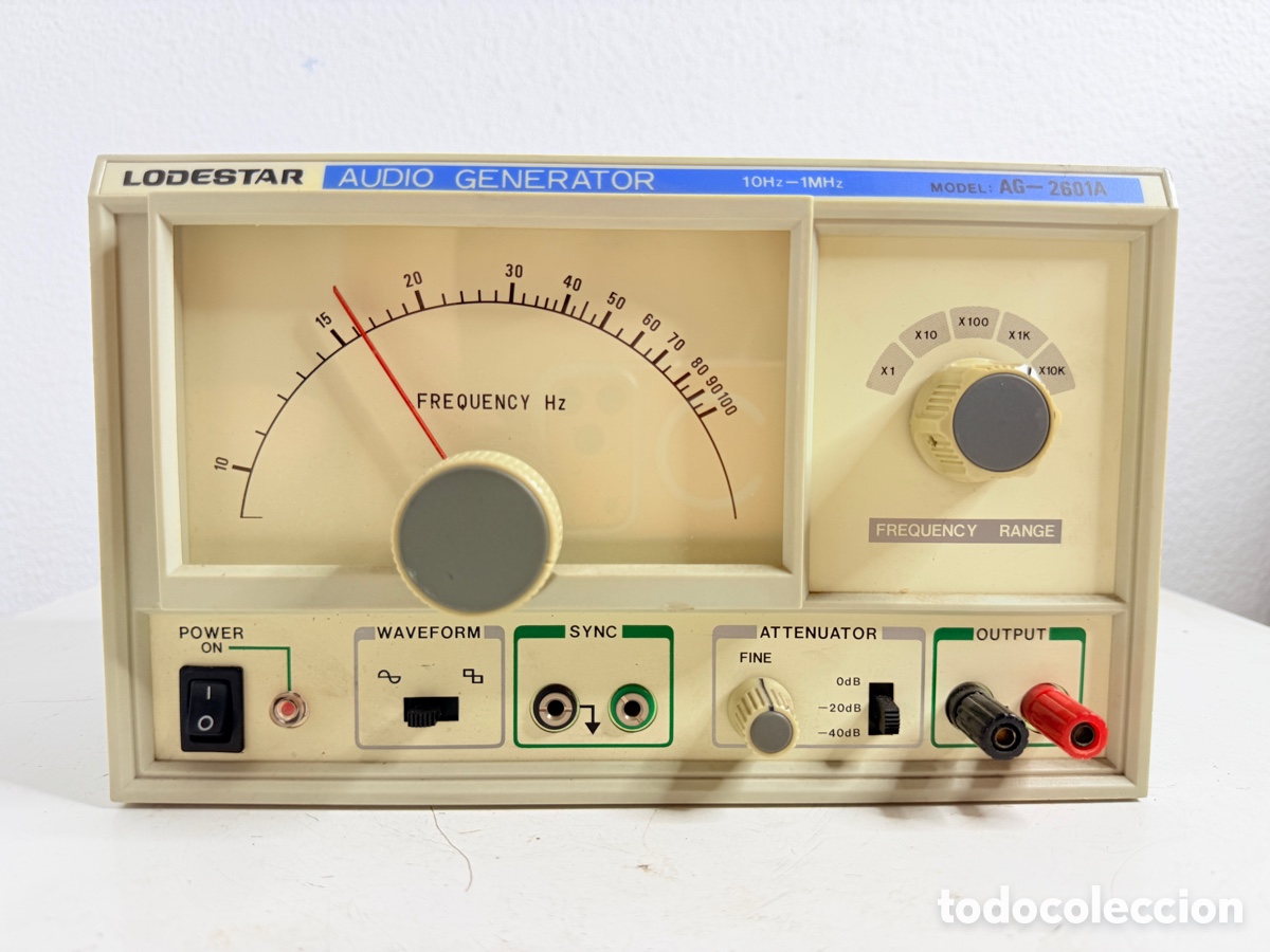 Antig&uuml;edades: generador de audio anal&oacute;gico modelo Lodestar AG-2601A Equipo Laboratorio