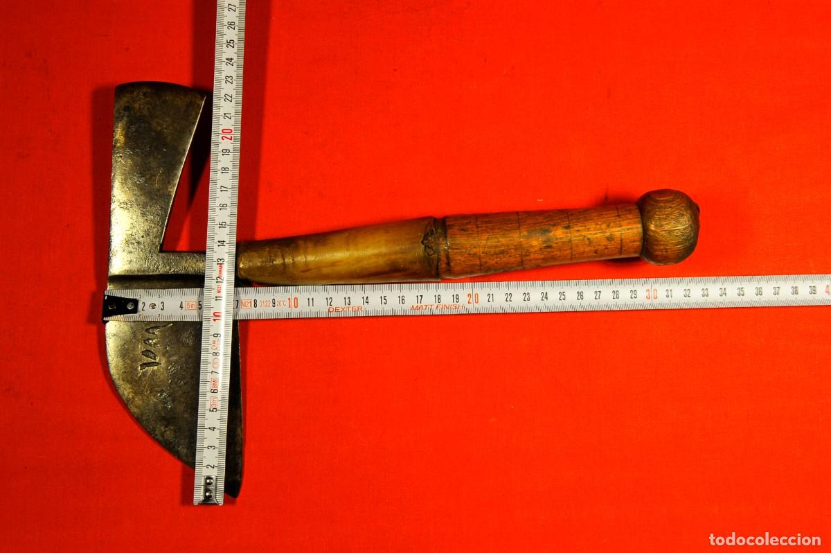 Antig&uuml;edades: Antigua herramienta tipo pod&oacute;n con cuerno en parte del mango - Foto 4