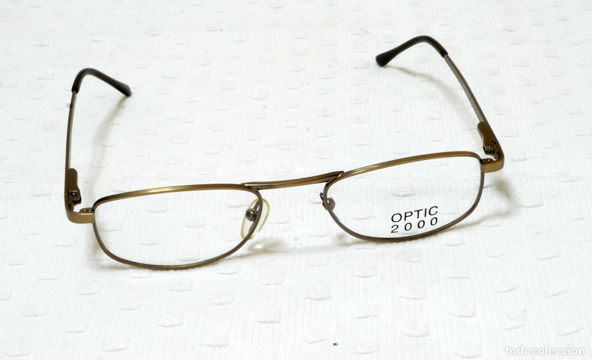 Antig&uuml;edades: Montura de gafas Optic 2000, montura met&aacute;lica, sin uso