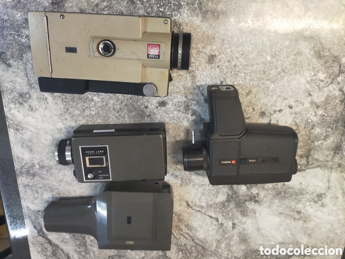 Antig&uuml;edades: 4 C&aacute;maras de Video Halina y Kodak