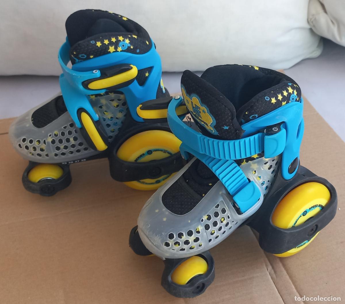 Antig&uuml;edades: Patines infantiles ajustables, marca KRF, Speed series Children.