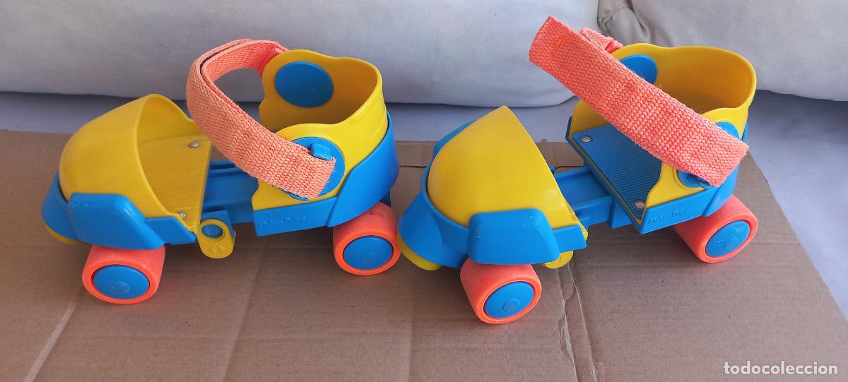 Antig&uuml;edades: Patines infantiles ajustables Fisher-Price 1-2-3 de la l&iacute;nea Crece Conmigo. Grow With Me. A&ntilde;os 90