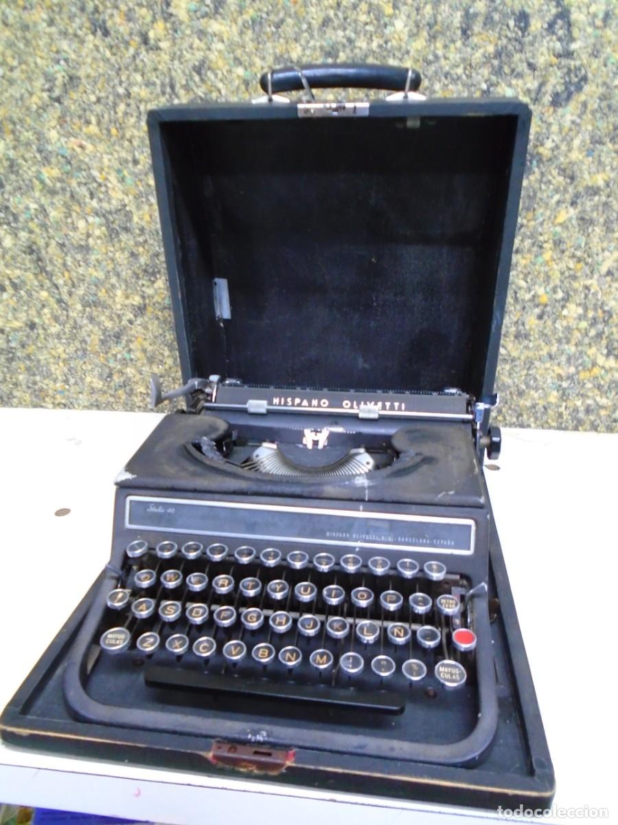 Antig&uuml;edades: MAQUINA DE ESCRIBIR HISPANO OLIVETTI&rdquo;ESTUDIO 46&rdquo;BARCELONA ,A&Ntilde;OS 50.