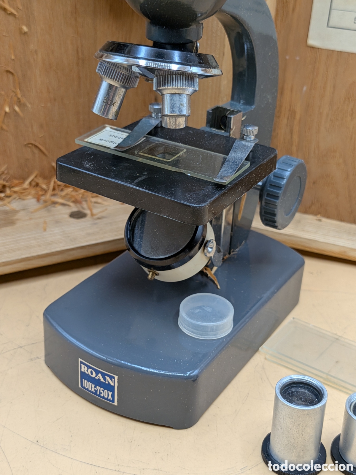Antig&uuml;edades: MICROSCOPIO ROSN 100X-750 COLECCI&Oacute;N - Foto 2