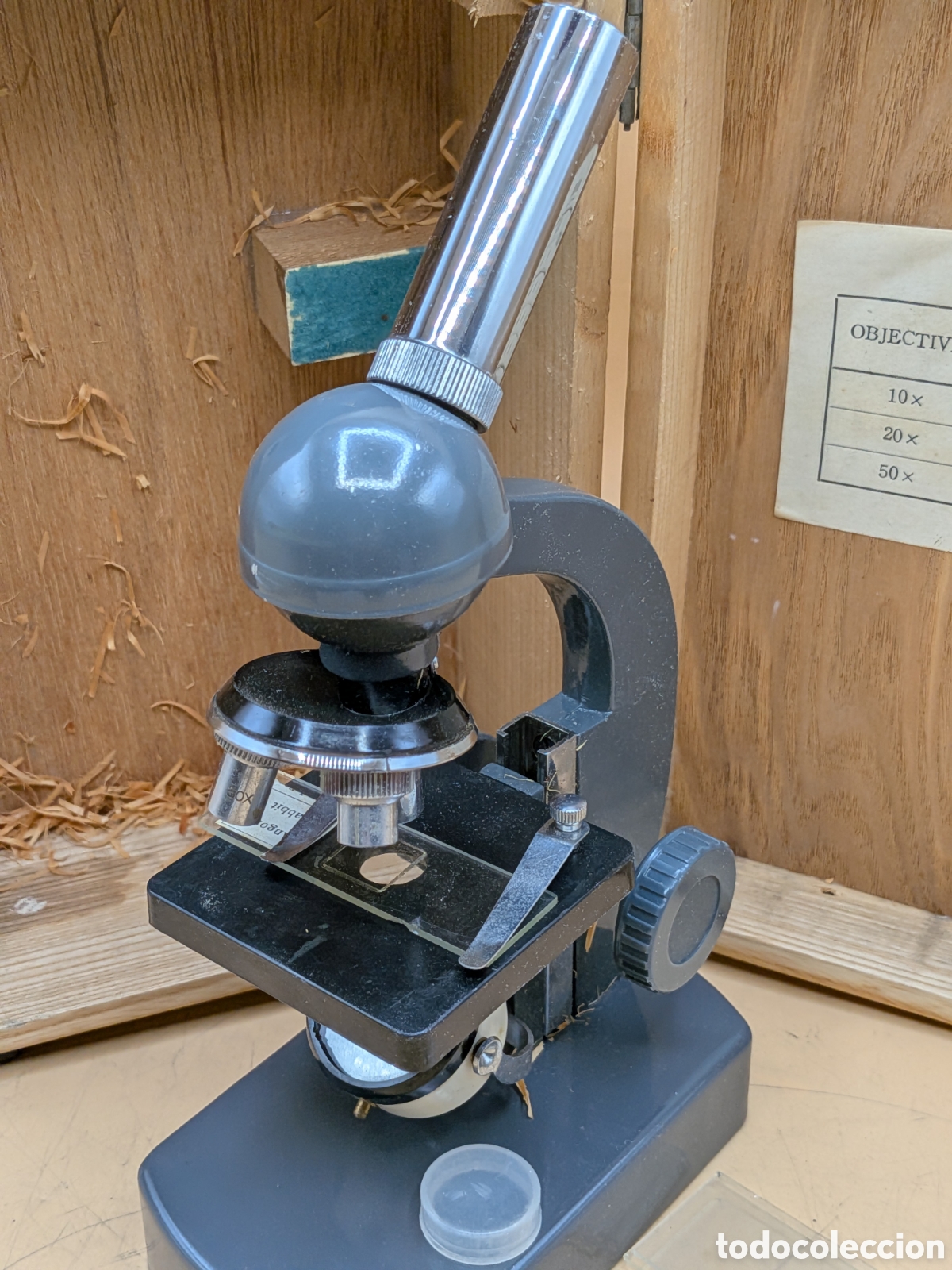 Antig&uuml;edades: MICROSCOPIO ROSN 100X-750 COLECCI&Oacute;N - Foto 3