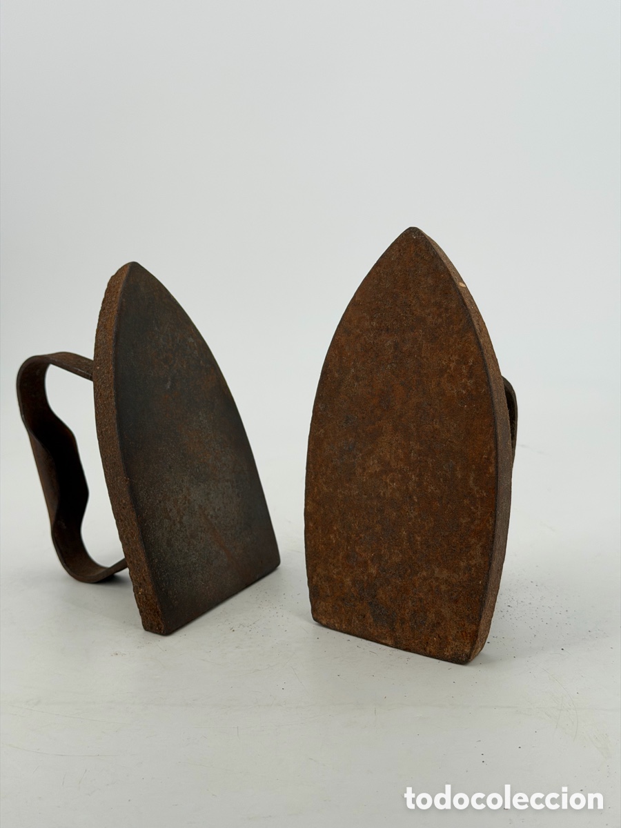 Antig&uuml;edades: Pareja de Planchas de Hierro - Foto 3