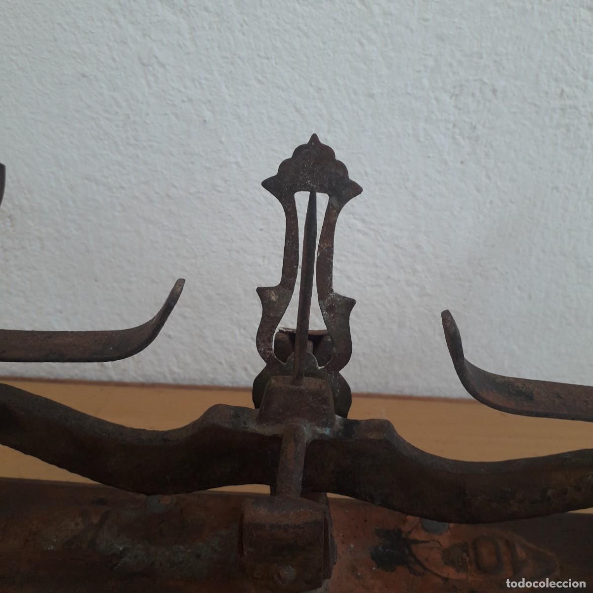 Antig&uuml;edades: BALANZA ANTIGUA 10 KILOS - Foto 5