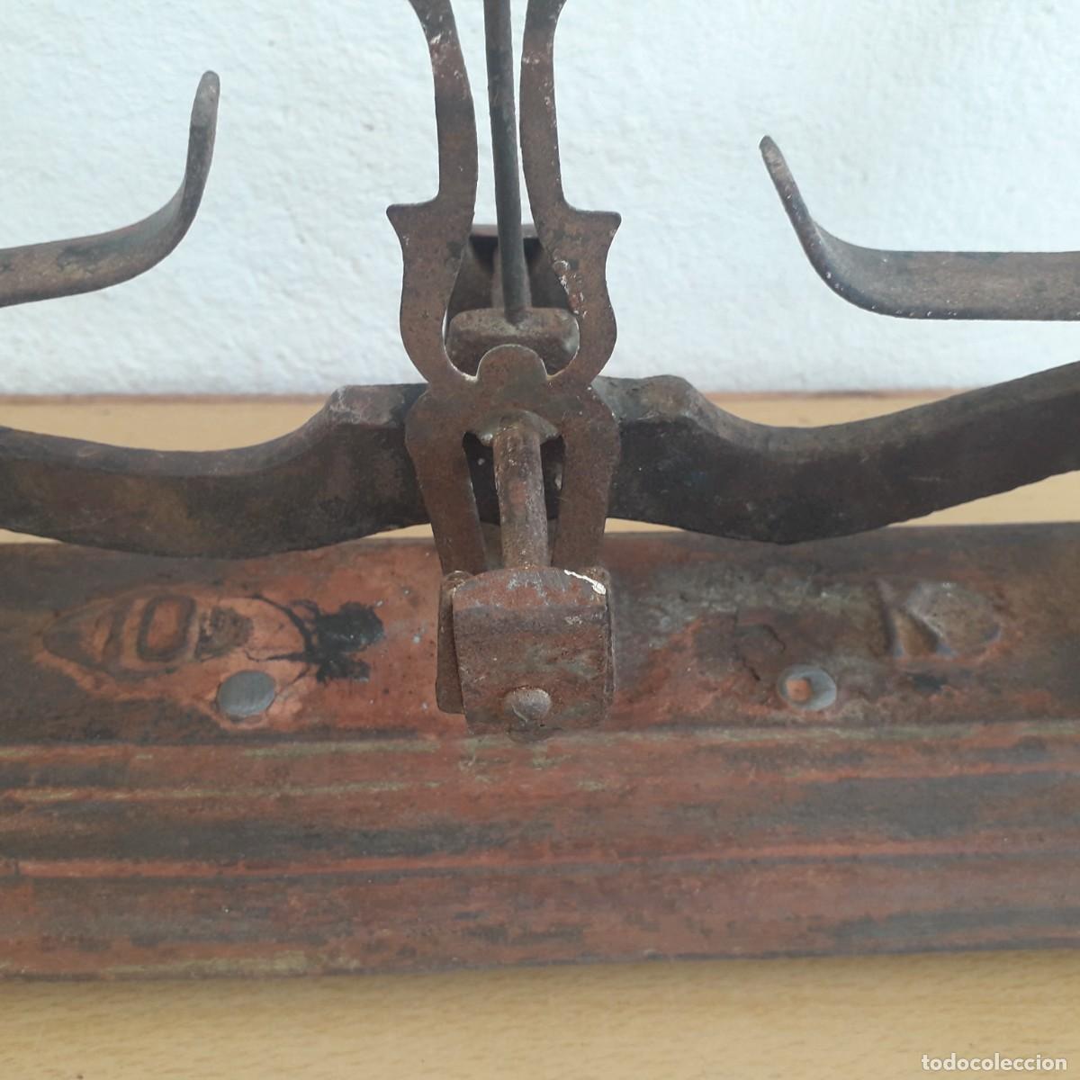 Antig&uuml;edades: BALANZA ANTIGUA 10 KILOS - Foto 9