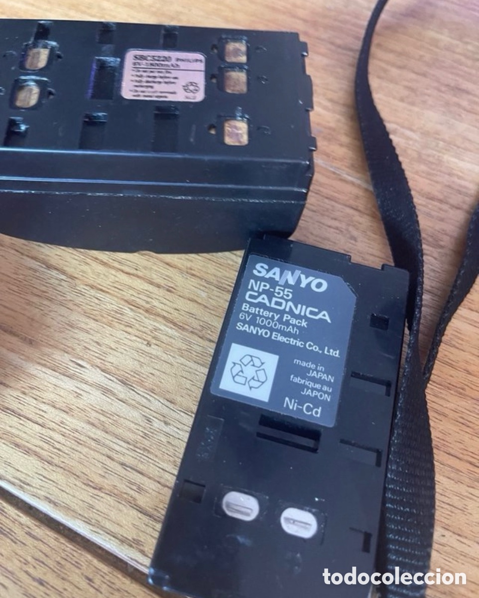 Antig&uuml;edades: Videoc&aacute;mara Sanyo Video8 Vintage + Accesorios - Foto 9