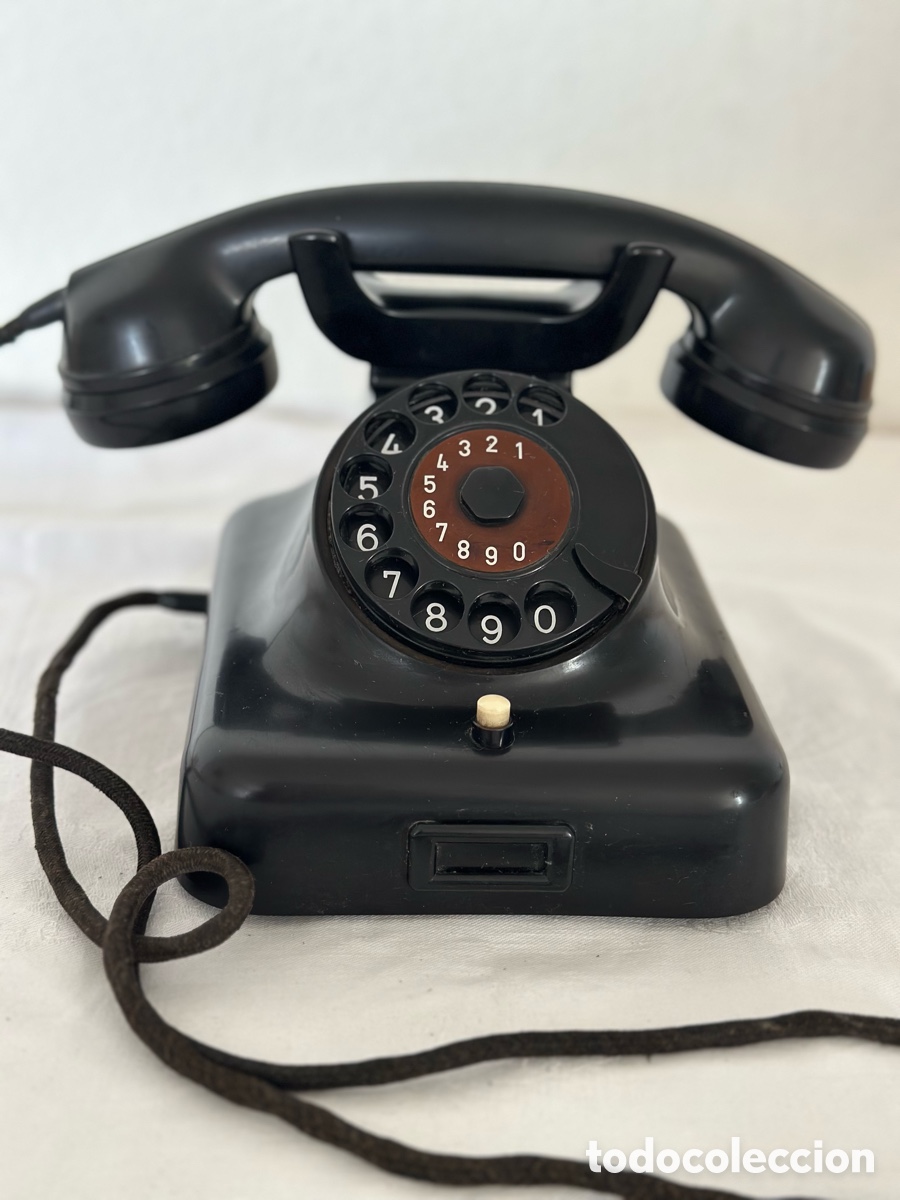 Tel&eacute;fonos: Tel&eacute;fono alem&aacute;n W48 R&B Co. 1964 Bakelita Deutsche Post