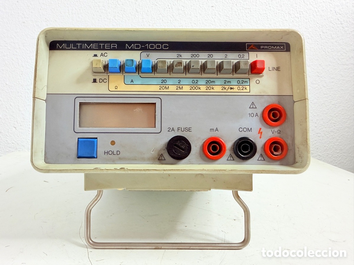 Antig&uuml;edades: mult&iacute;metro digital de sobremesa vintage modelo PROMAX MD-100C Sin Probar