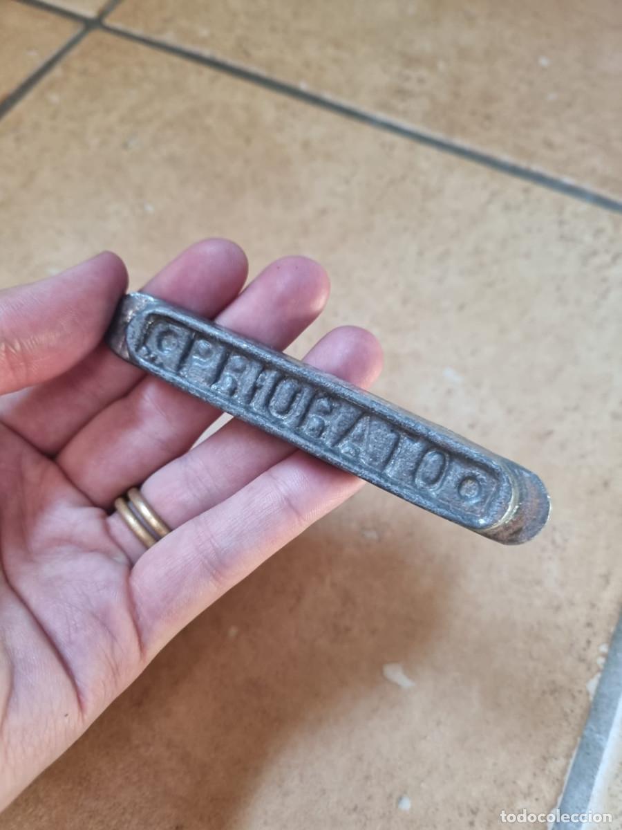 Antig&uuml;edades: Lingote de plomo PRIORATO encontrado en Catalu&ntilde;a, Bages