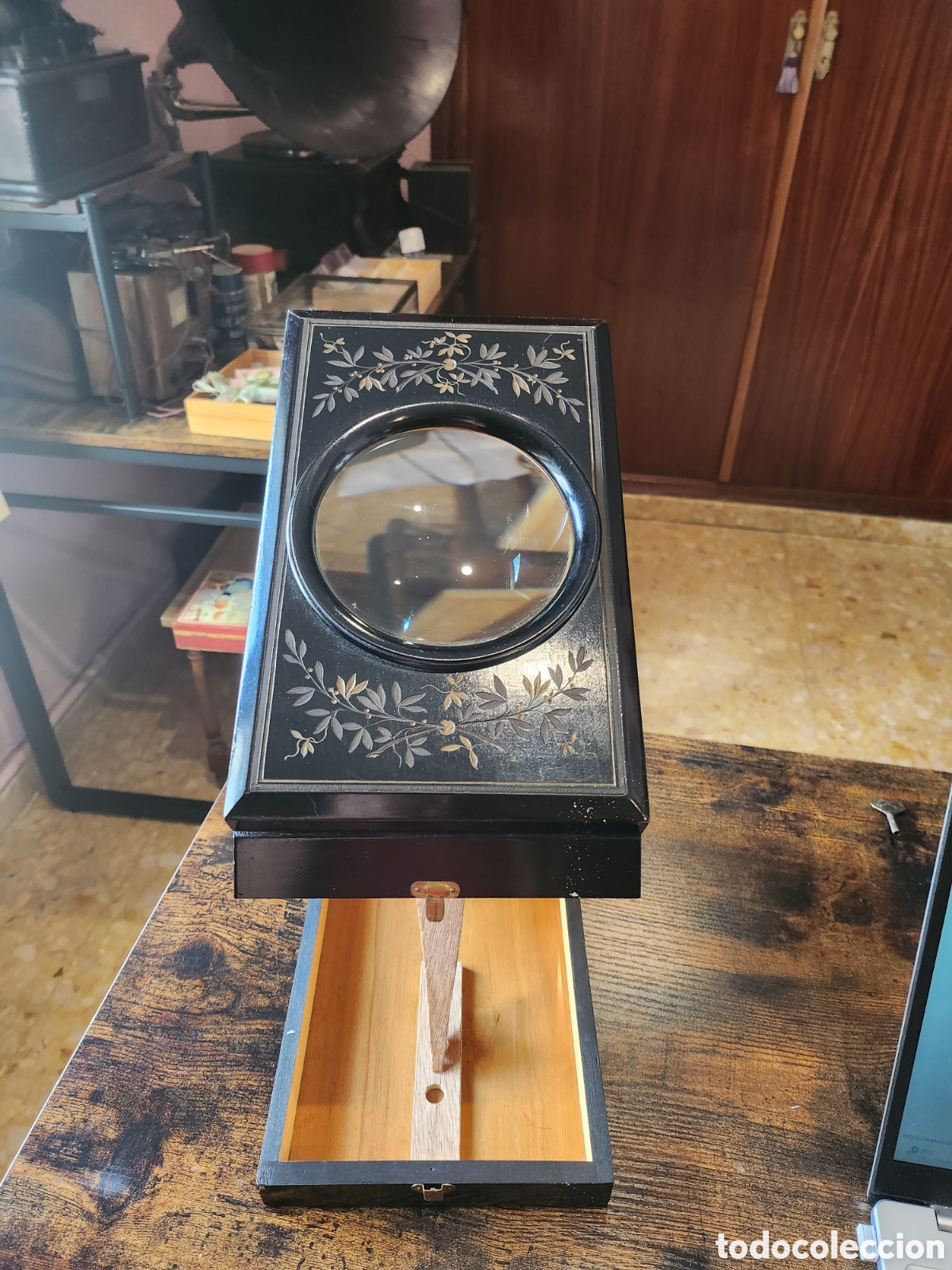 Antig&uuml;edades: Antiguo visor grafoscopio siglo XIX