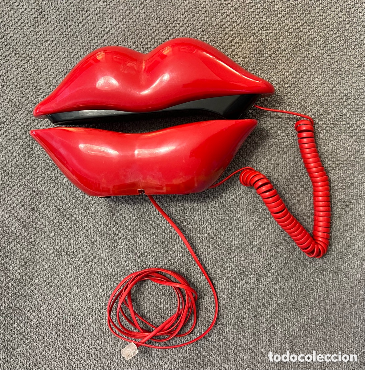 Telefone: TEL&Eacute;FONO ROJO VINTAGE.. a&ntilde;os 80.. LABIOS ROJOS, de inspiraci&oacute;n POP-ART, CERTIFICADO 6&euro;