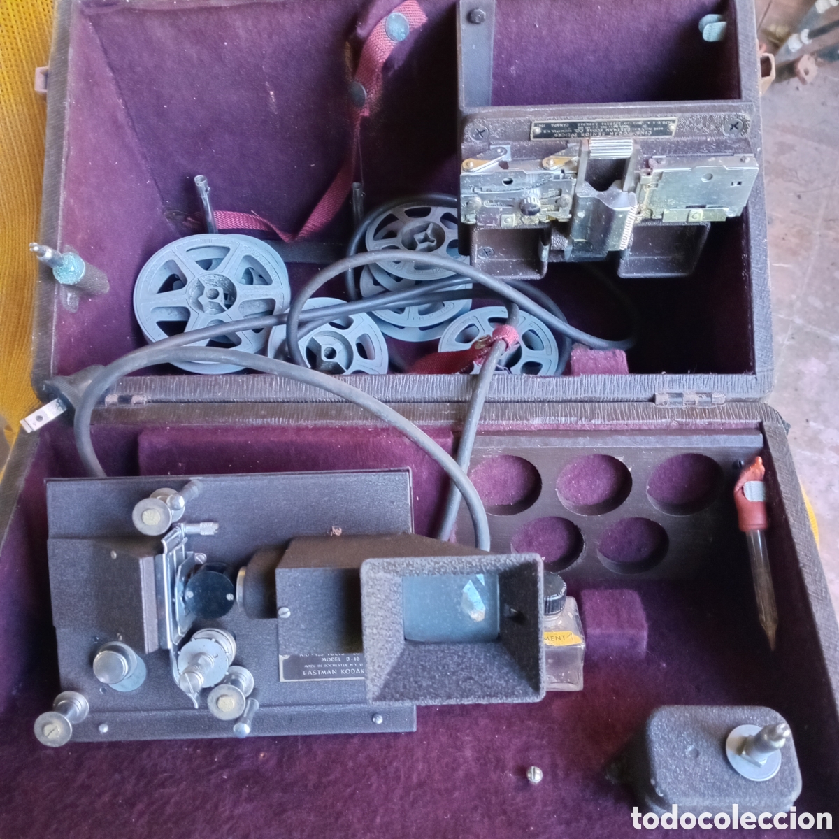 Antig&uuml;edades: EDITOR PARA,PELICULAS 16MM COMPLETO EN SU ESTUCHE ORIGINAL 110VOLT KODAK