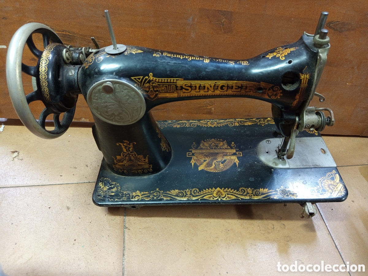 Antig&uuml;edades: Cabeza m&aacute;quina de coser Singer
