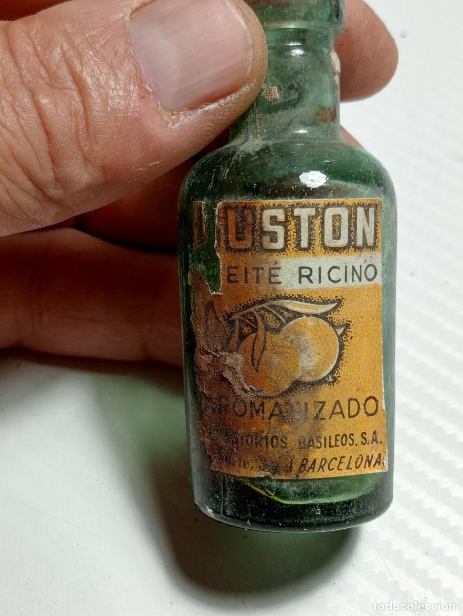 Antig&uuml;edades: FRASCO MEDICAMENTO ANTIGUO ACEITE RICINO PURGANTE IDEAL LABORATORIO BOTICA, MEDICINA,