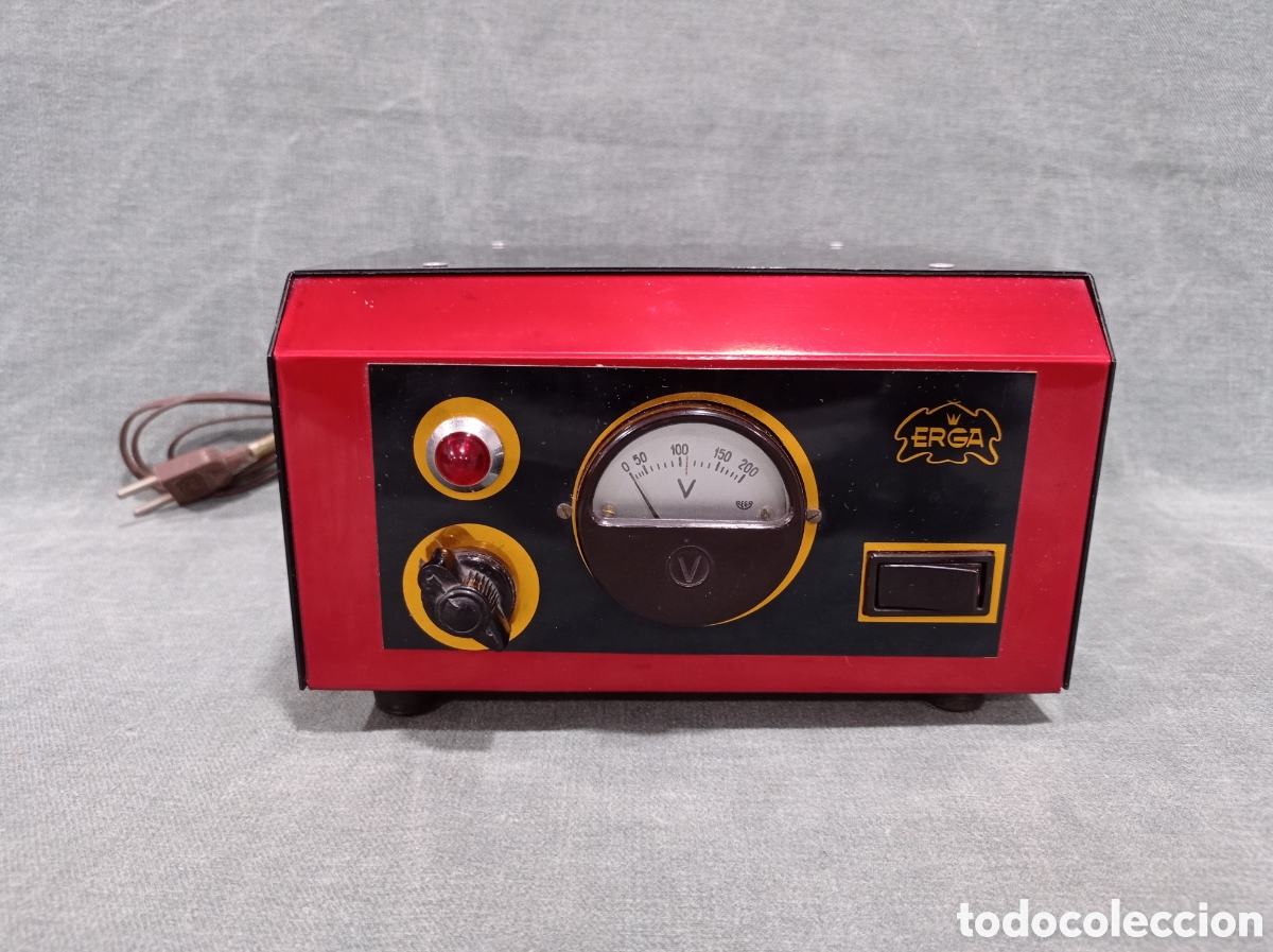 Antig&uuml;edades: ANTIGUO ESTABILIZADOR DE TENSI&Oacute;N PARA TV - TELEVISOR - ELEVADOR / REDUCTOR - MARCA ERGA