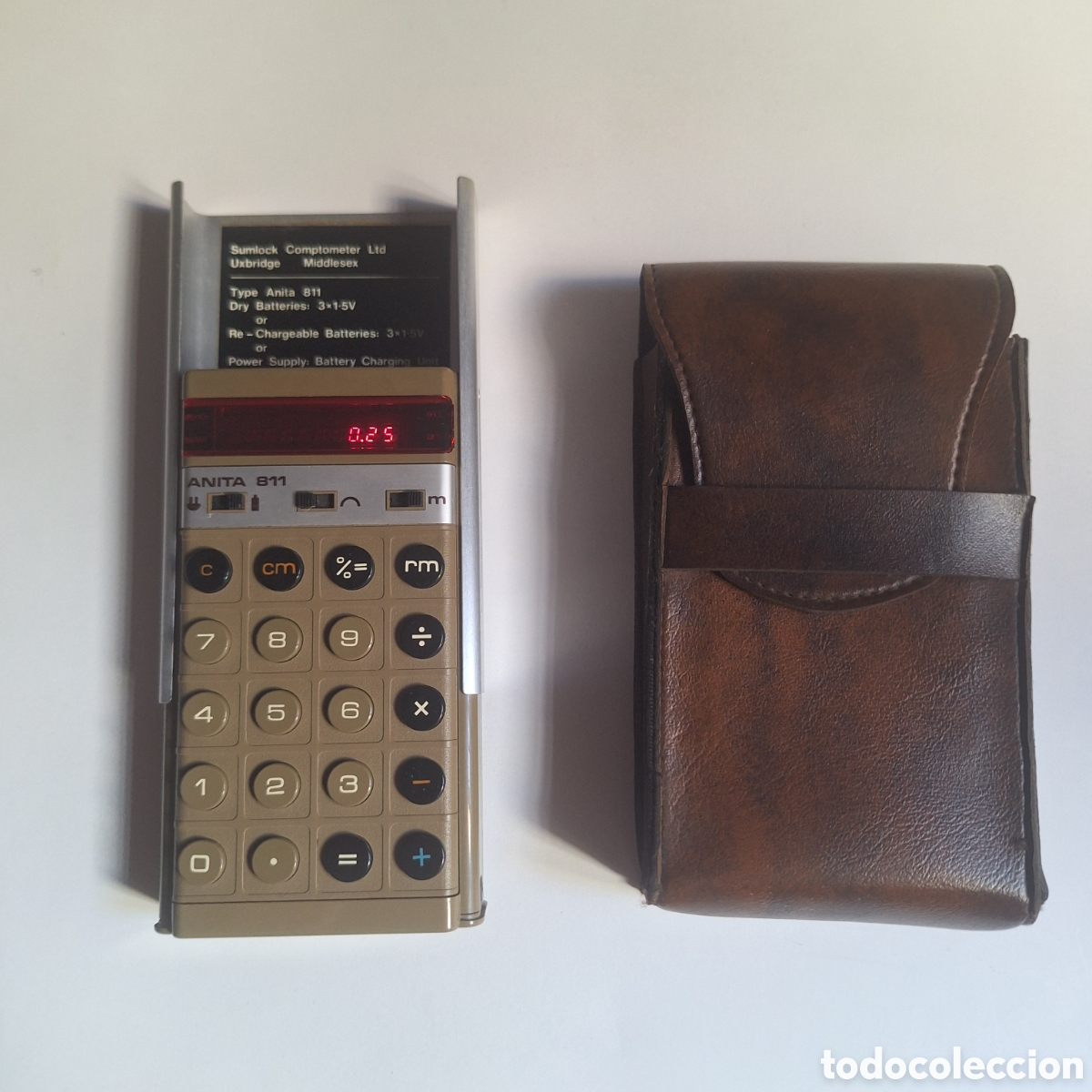 Antig&uuml;edades: CALCULADORA ANITA 811 VINTAGE. MADE IN ENGLAND 1972.