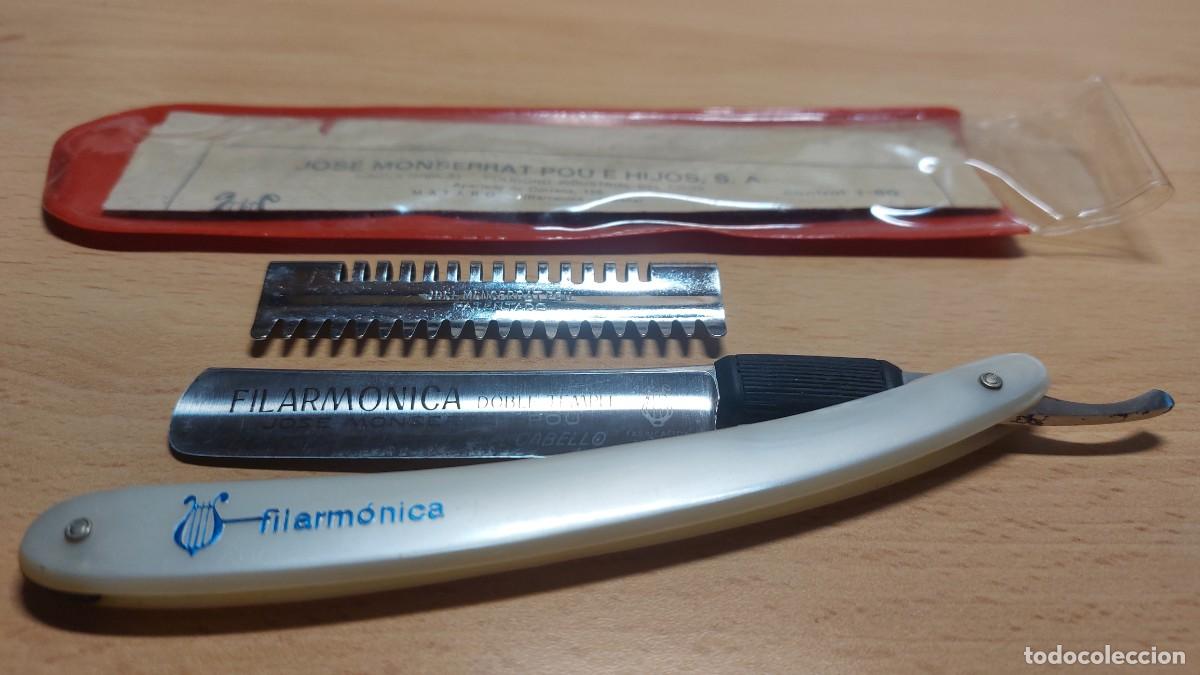 Antig&uuml;edades: Lote premium: Set Navaja FILARM&Oacute;NICA para corte de cabello JMP (Matar&oacute;) - Estado NOS