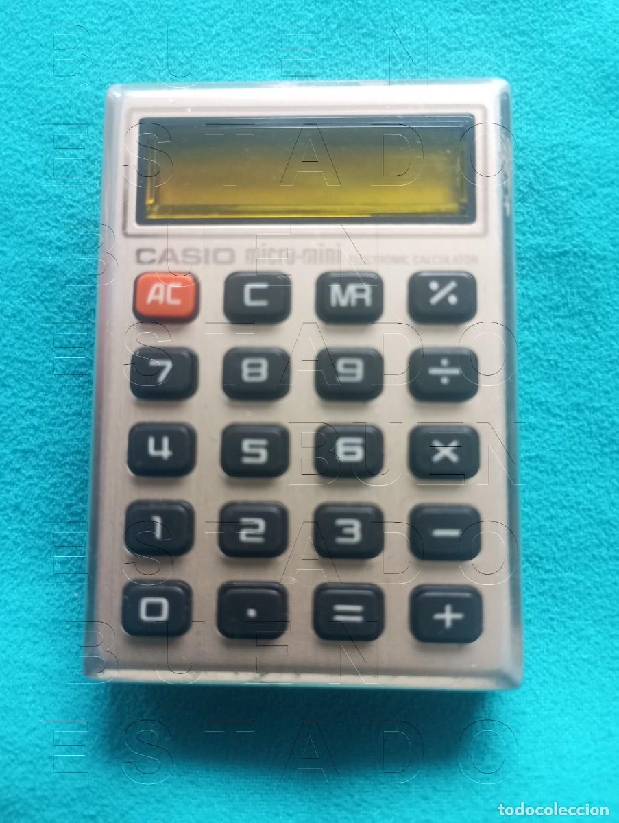 Antig&uuml;edades: CALCULADORA CASIO MICRO MINI CON ESTUCHE Y FUNDA FUNCIONANDO CJ2 - Foto 2