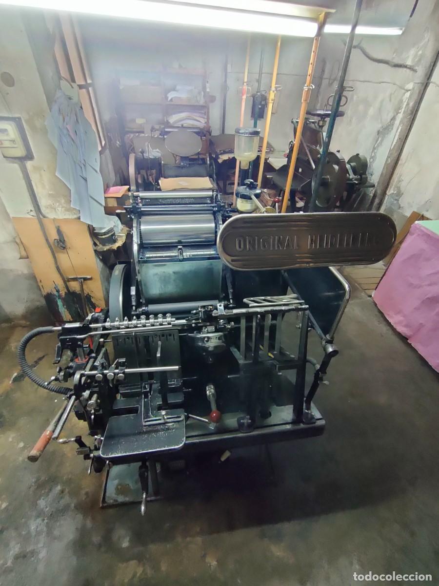 Antig&uuml;edades: Heidelberg, m&aacute;quina de imprenta mantenida en perfecto estado
