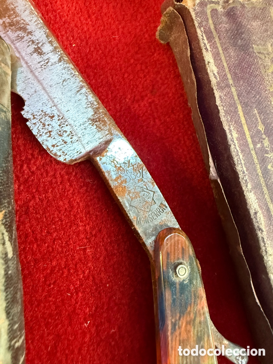 Antig&uuml;edades: Gran lote de material de barbero antiguo! - Foto 5