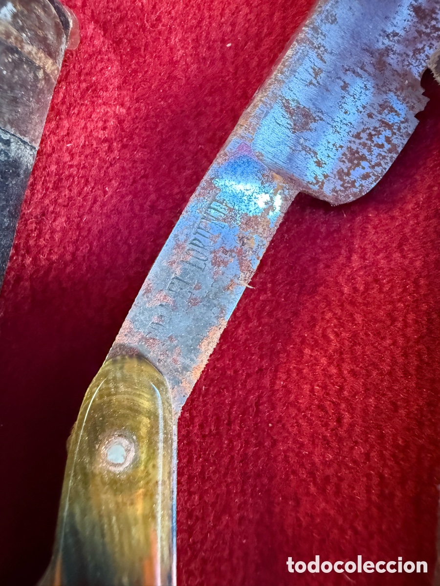 Antig&uuml;edades: Gran lote de material de barbero antiguo! - Foto 7