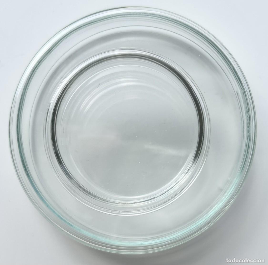 Antig&uuml;edades: Material Laboratorio Lote 2 Antiguas Placas Petri Vidrio Di&aacute;metro Tapa 10 y 6 cm