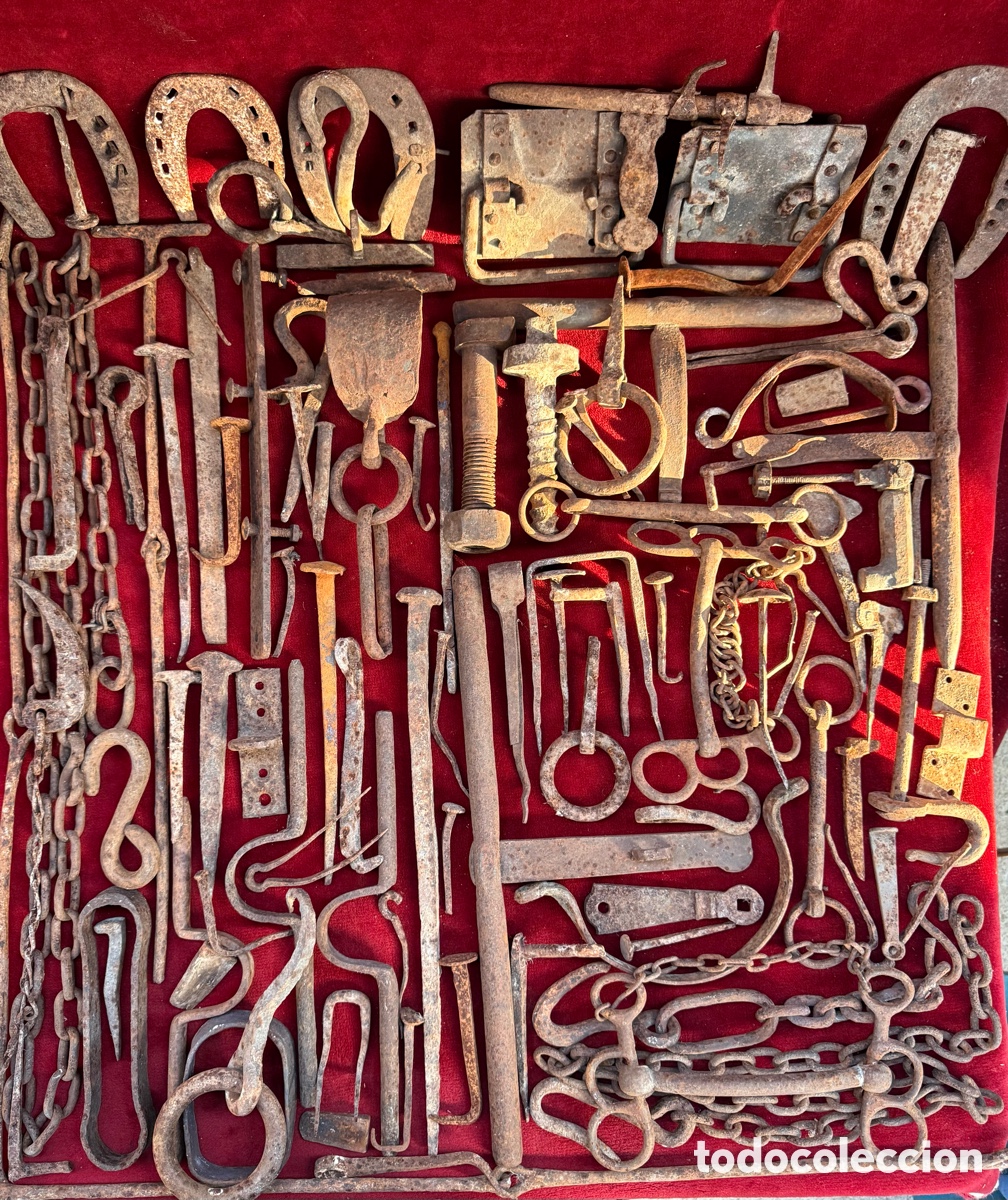 Antig&uuml;edades: Enorme lote de objetos de forja antiguos!Siglo XVIII-XIX