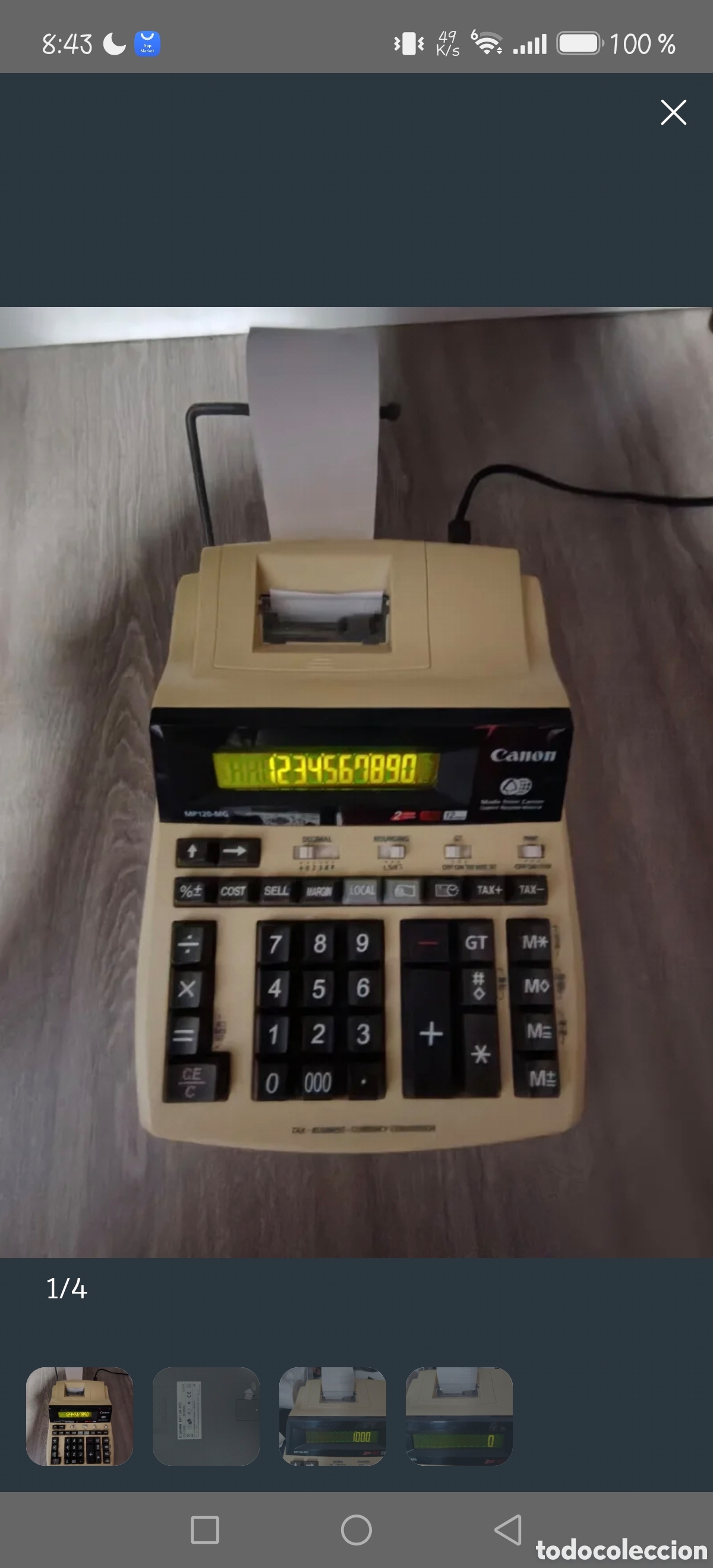 Antig&uuml;edades: calculadora CANON MP 120 MG