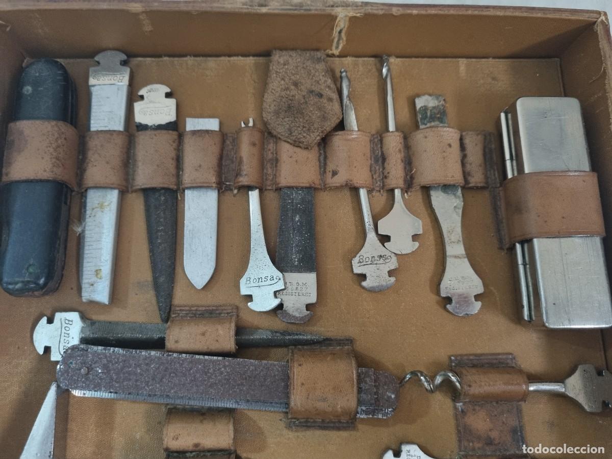 Antig&uuml;edades: Antiguo estuche de herramientas antiguas - Foto 8