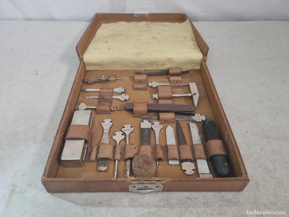 Antig&uuml;edades: Antiguo estuche de herramientas antiguas - Foto 11