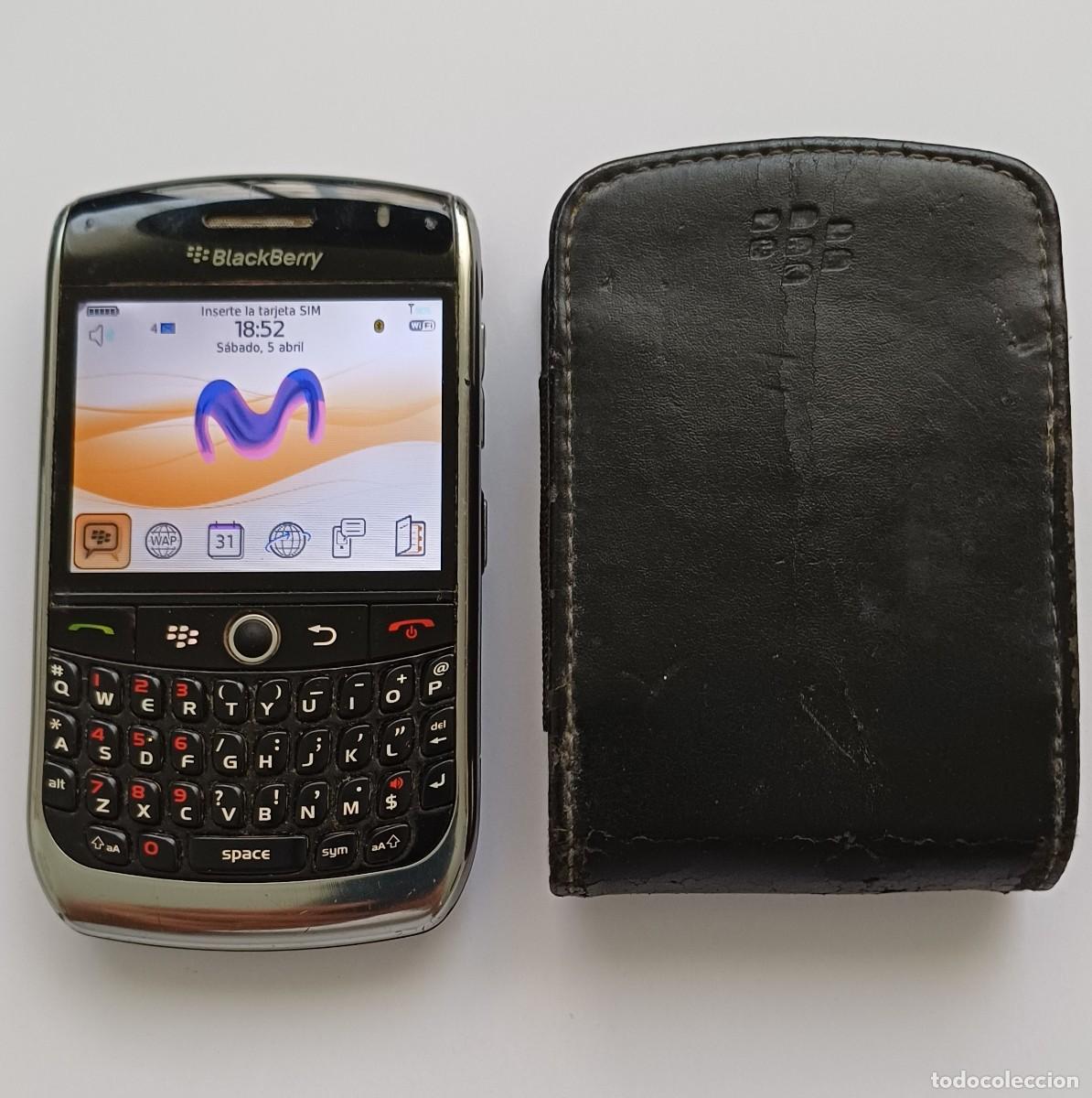 Tel&eacute;fonos: ANTIGUO TELEFONO MOVIL - BLACKBERRY CURVE 8900 CON SU FUNDA - 20-9-26