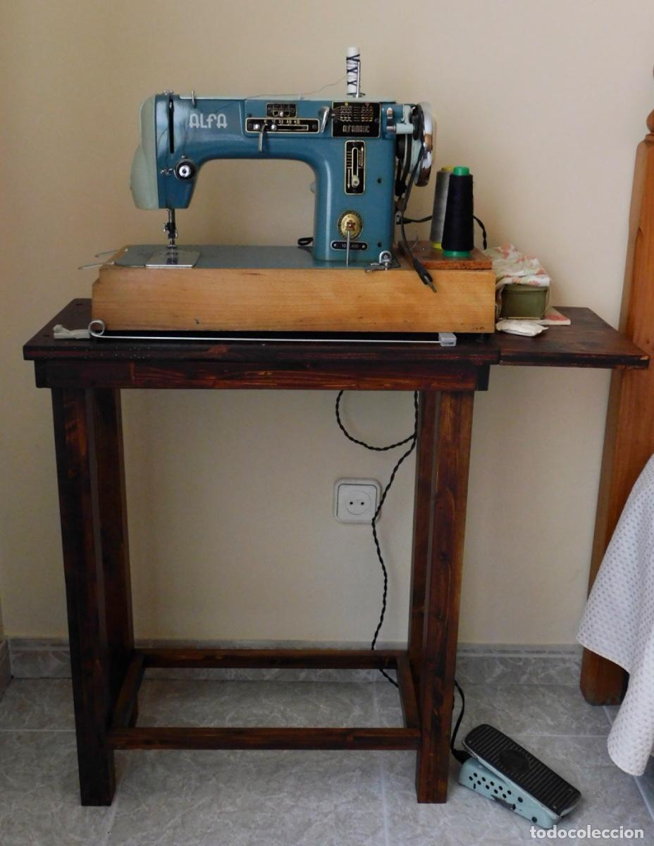 Antig&uuml;edades: M&aacute;quina de coser Alfa 103 - Foto 2