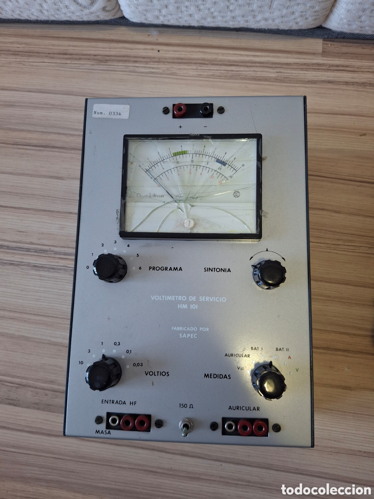 Antig&uuml;edades: SAPEC HM 101 Volt&iacute;metro de Servicio Vintage &ndash; Para Colecci&oacute;n