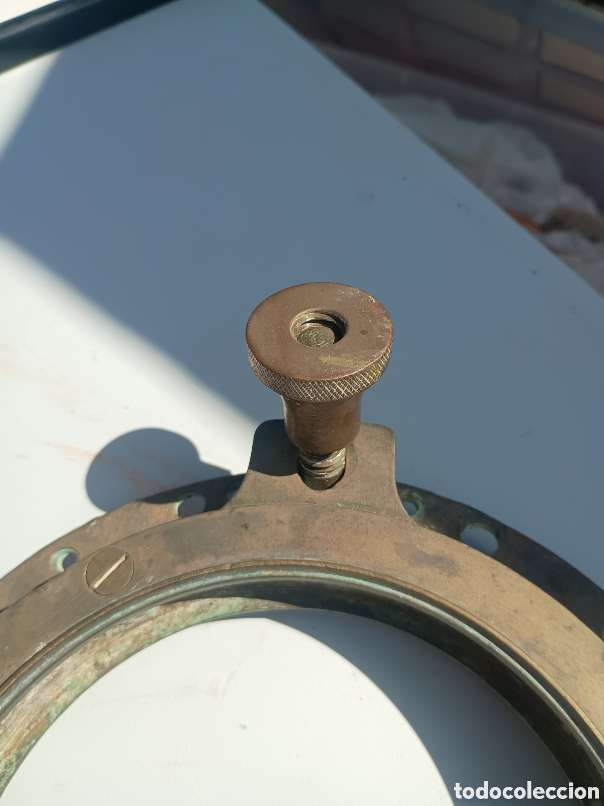 Antig&uuml;edades: Ojo de buey barco bronce - Foto 2