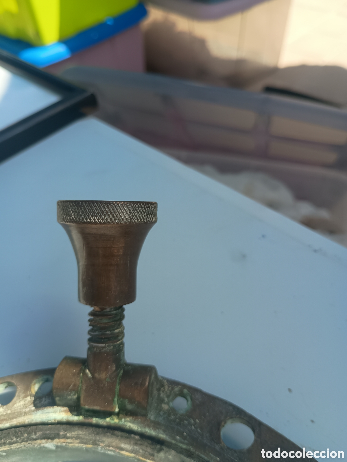 Antig&uuml;edades: Ojo de buey barco bronce - Foto 6