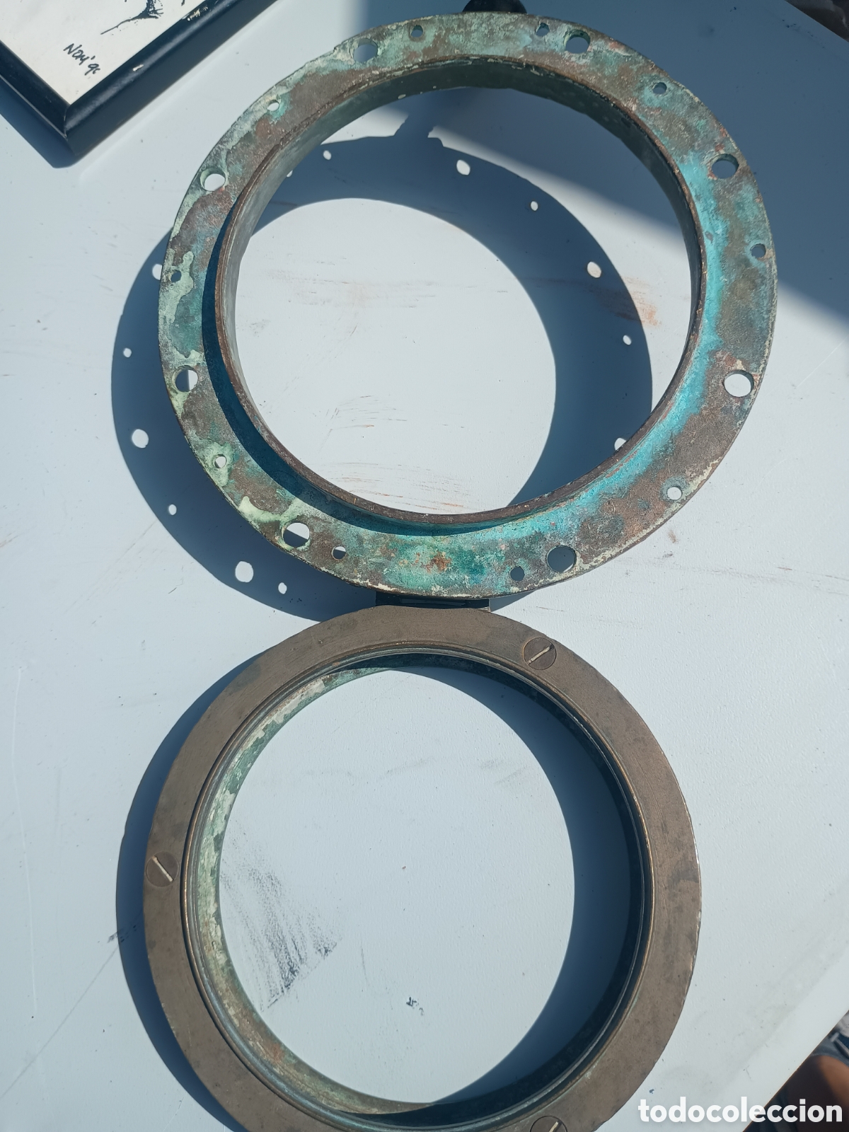 Antig&uuml;edades: Ojo de buey barco bronce - Foto 7
