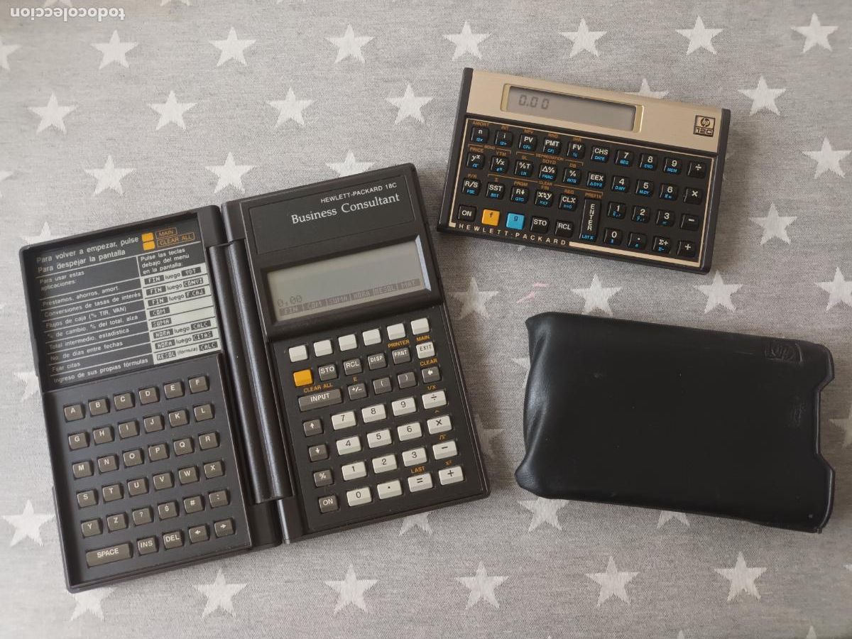 Antig&uuml;edades: LOTE CALCULADORAS HP USA. MODELO 12C Y 18C BUSINESS CONSULTANT.