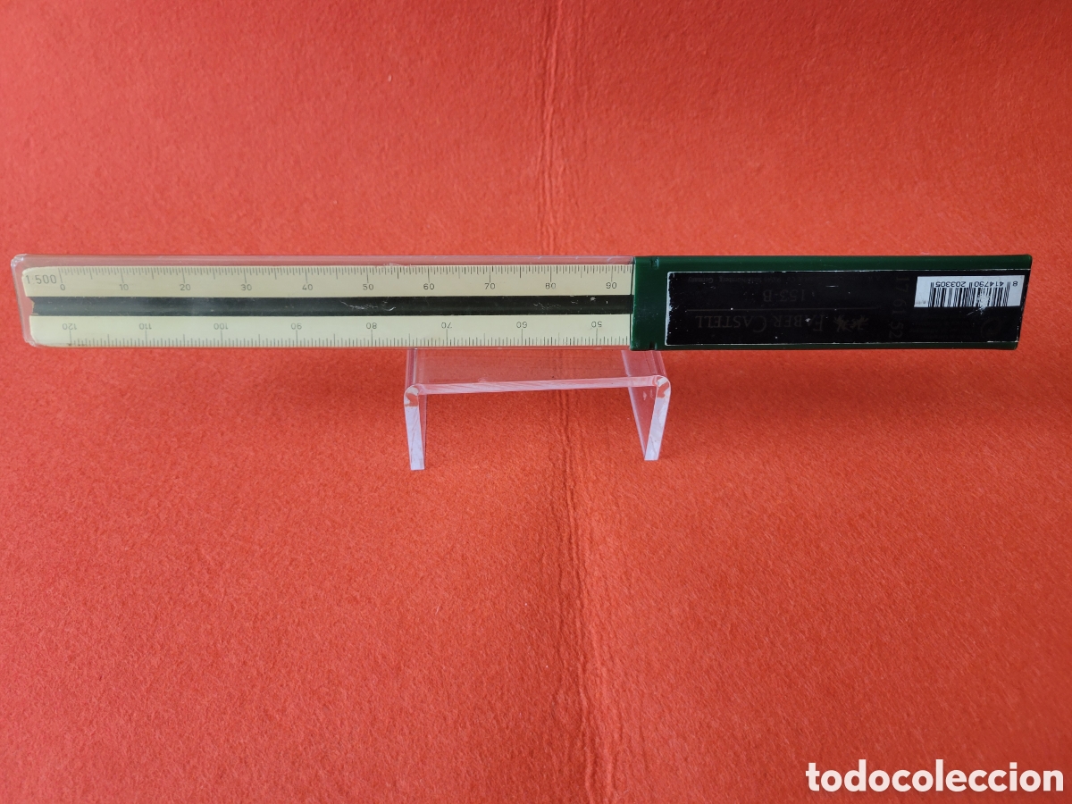 Antig&uuml;edades: REGLA ESCALIMETRO FABER CASTELL MOD. 873C-B MADERA