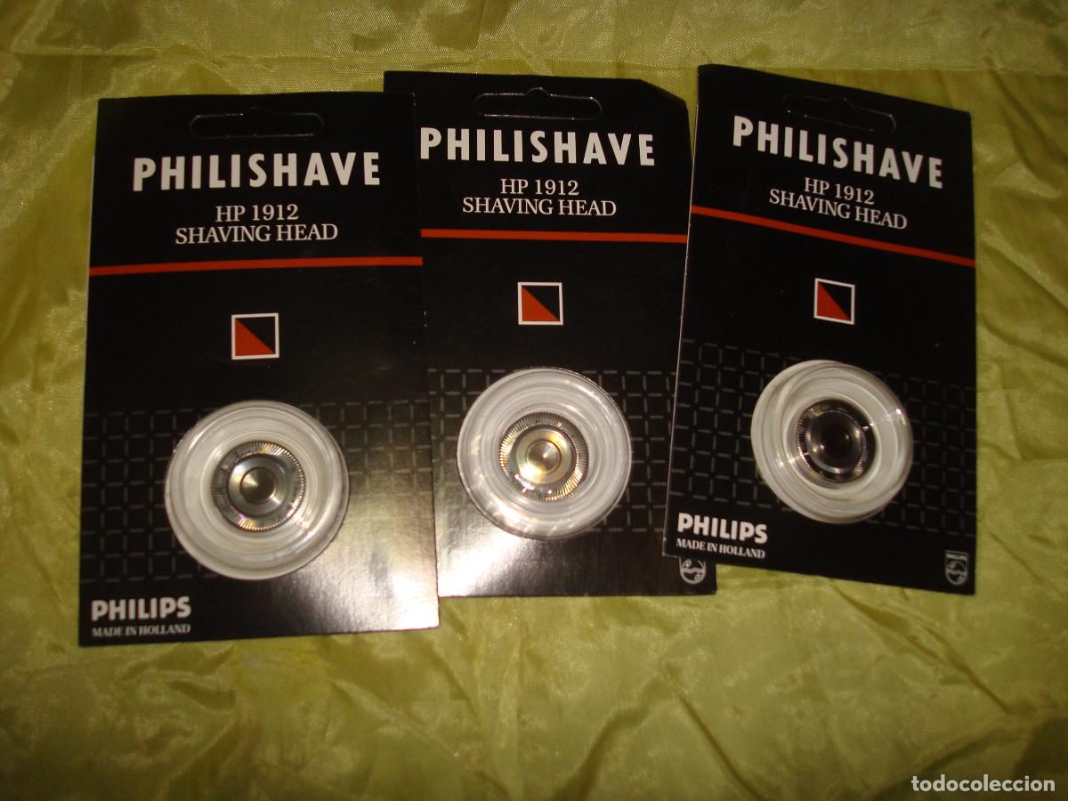 Antig&uuml;edades: PHILISHAVE. HP 1912 SHAVING HEAD. 3 UNIDADES. PRECINTADO
